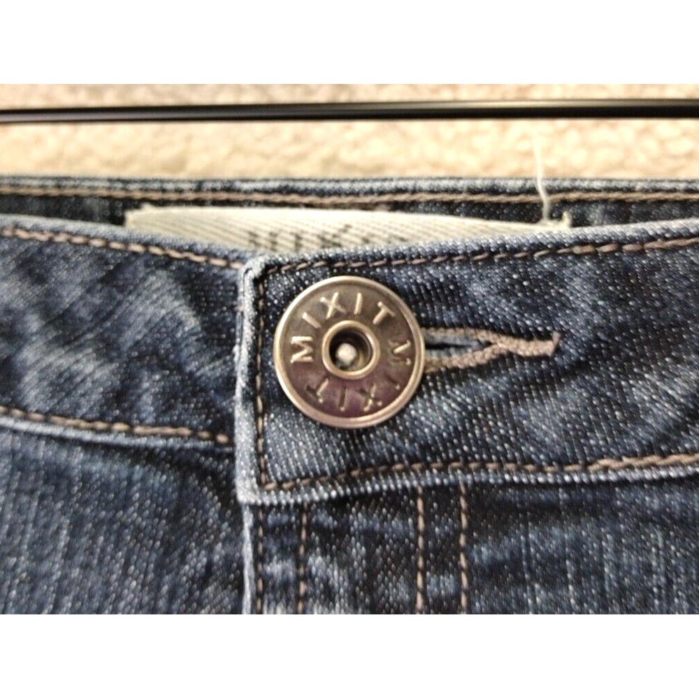 MIXXIT Womens Size 16 Blue‎ Denim Cuffed Capri Baggy Shorts - Picture 6 of 16